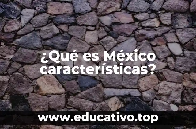 ¿Qué es México características?