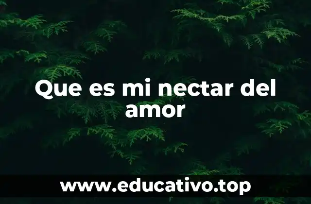 Que es mi nectar del amor