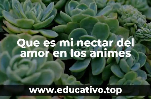 Que es mi nectar del amor en los animes