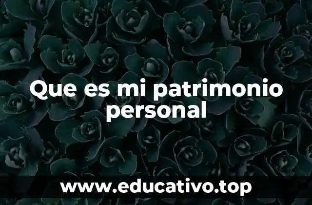 Que es mi patrimonio personal
