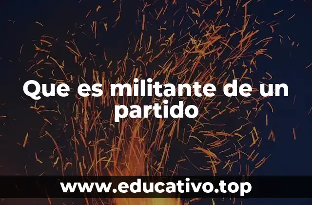 El rol del militante en la estructura de un partido