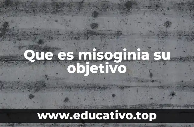 La misoginia en la historia y su evolución