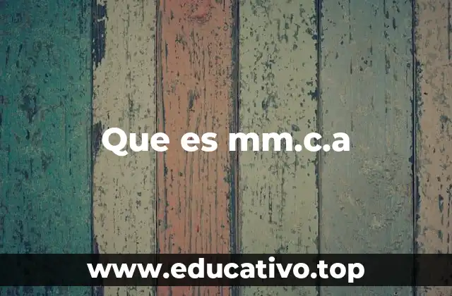 El uso de MM.C.A. en diferentes sectores