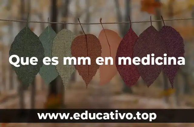 Que es mm en medicina