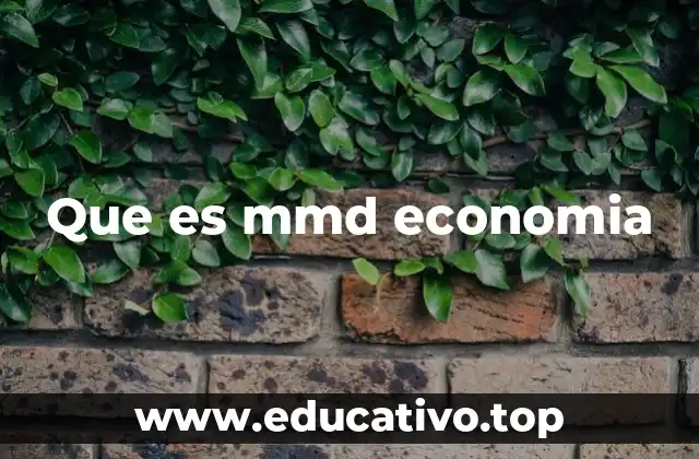 Que es mmd economia