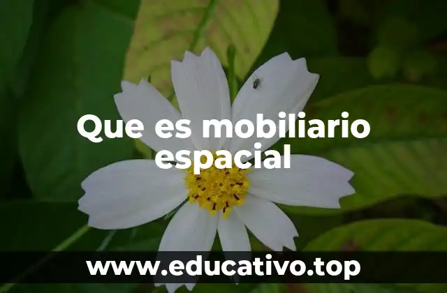 Que es mobiliario espacial