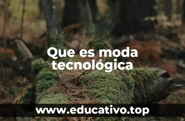 Que es moda tecnológica