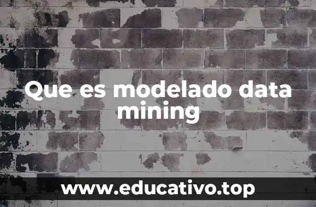 Que es modelado data mining