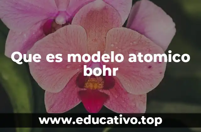 Que es modelo atomico bohr