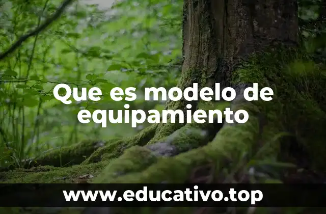 Que es modelo de equipamiento