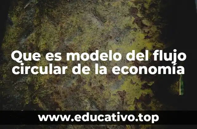 Que es modelo del flujo circular de la economía