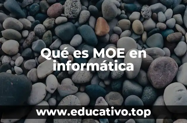 Qué es MOE en informática