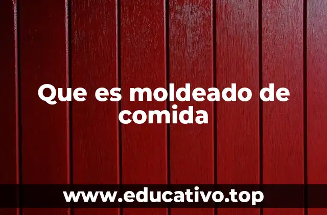 Que es moldeado de comida