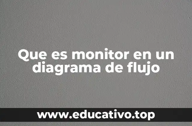 Que es monitor en un diagrama de flujo