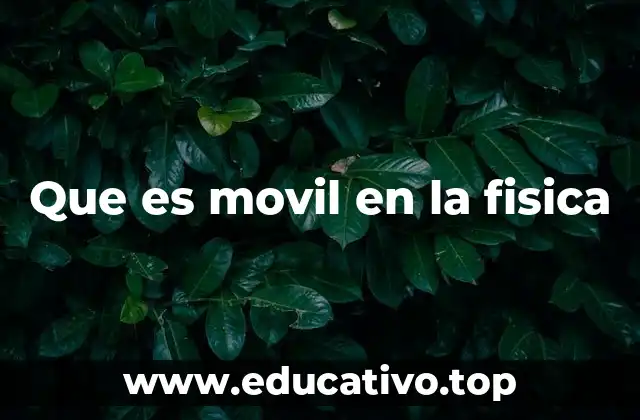 Que es movil en la fisica