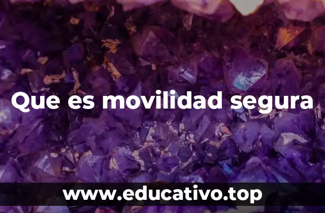 Que es movilidad segura