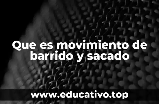 Que es movimiento de barrido y sacado