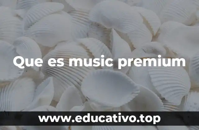 Que es music premium