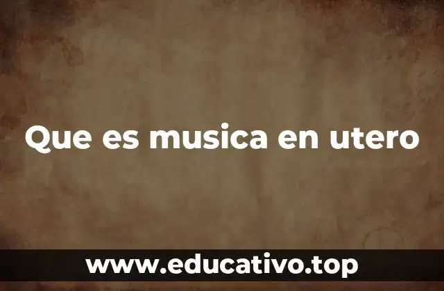 La importancia del sonido en la vida intrauterina