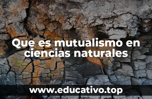 Que es mutualismo en ciencias naturales