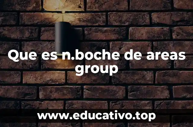 Que es n.boche de areas group