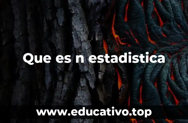 Que es n estadistica