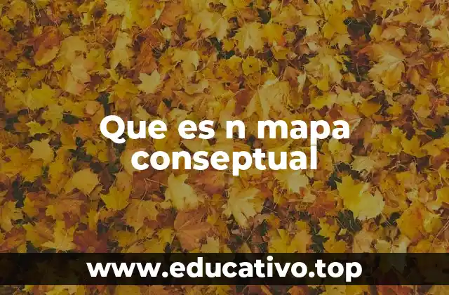 Que es n mapa conseptual