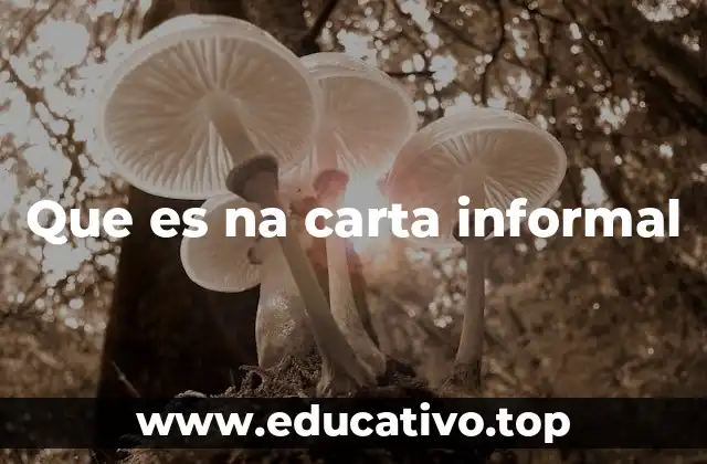 Que es na carta informal