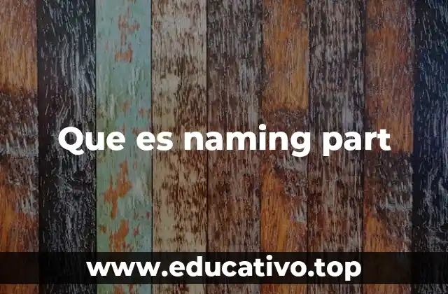 Que es naming part