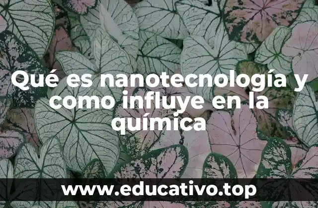 Qué es nanotecnología y como influye en la química