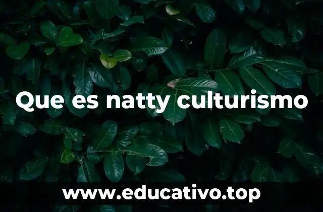 Que es natty culturismo
