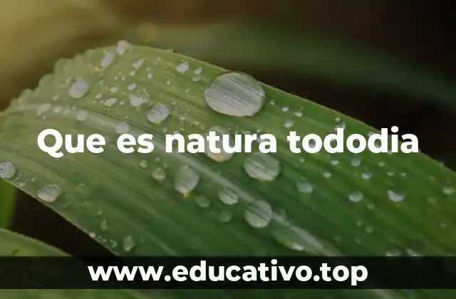 Que es natura tododia
