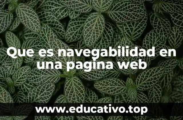 Que es navegabilidad en una pagina web