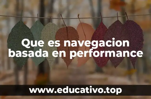 Que es navegacion basada en performance