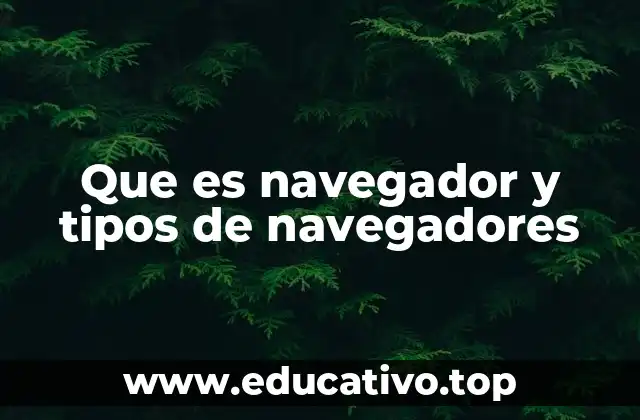 Que es navegador y tipos de navegadores