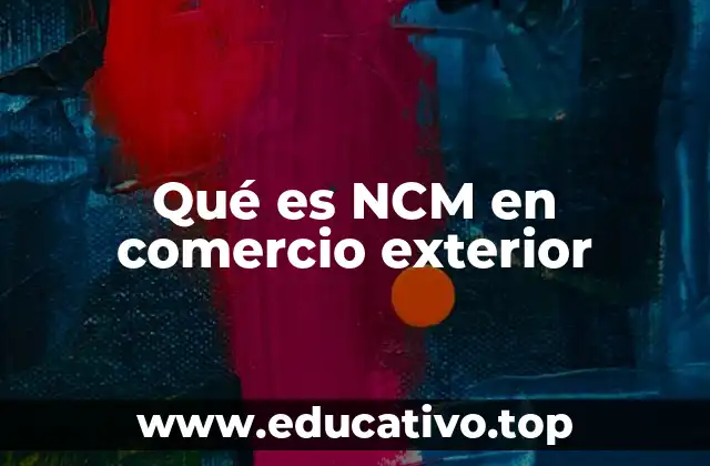 Qué es NCM en comercio exterior