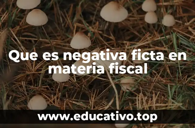Que es negativa ficta en materia fiscal