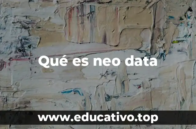Qué es neo data