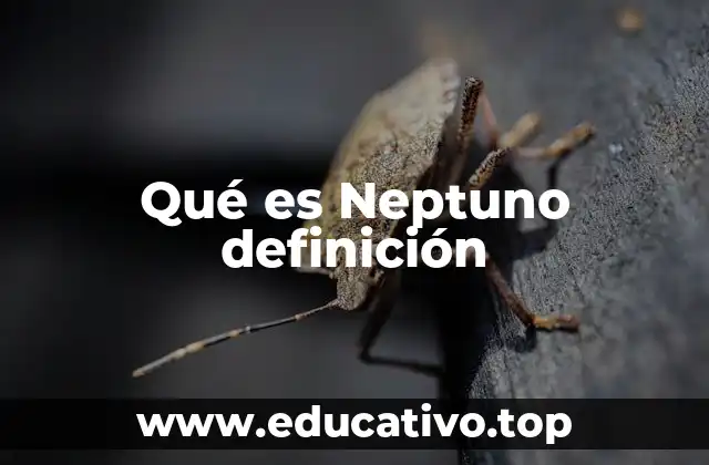 Qué es Neptuno definición