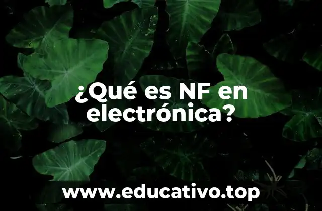 ¿Qué es NF en electrónica?