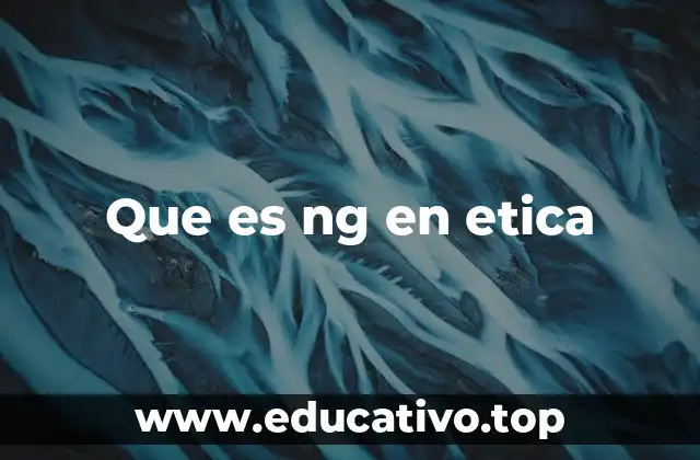 Que es ng en etica