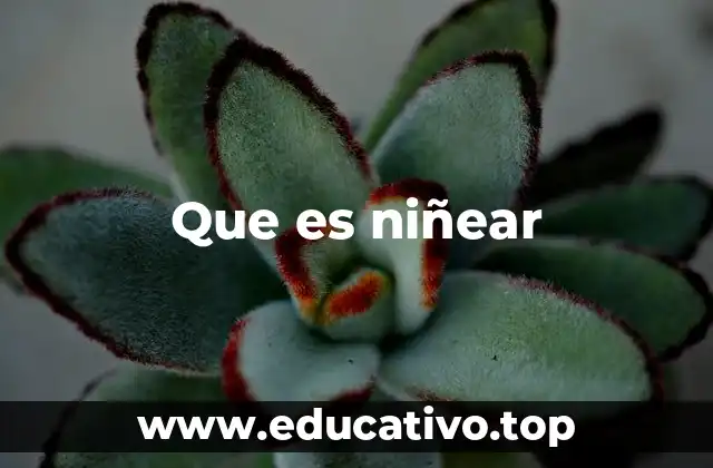 El uso de niñear en el habla cotidiana