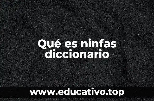 El uso de ninfas en la biología