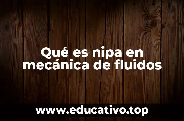 Qué es nipa en mecánica de fluidos