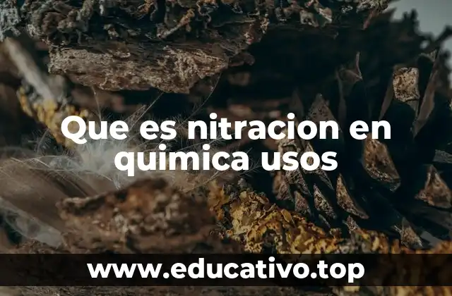 Que es nitracion en quimica usos