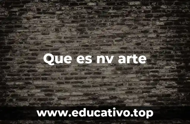 Que es nv arte