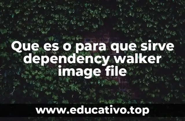 Uso de Dependency Walker en el análisis de dependencias