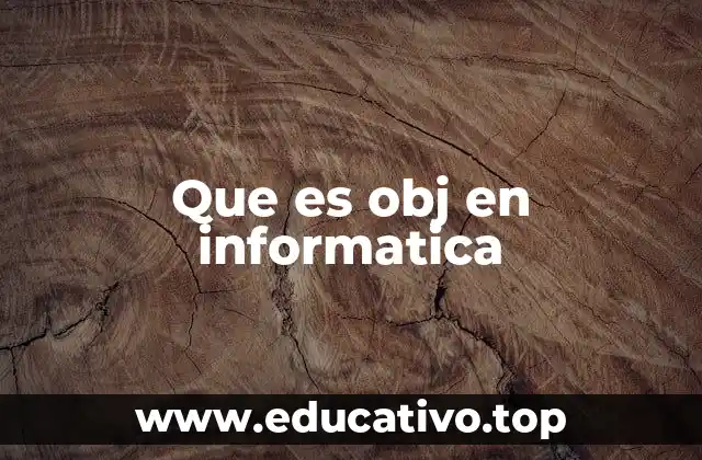 Que es obj en informatica