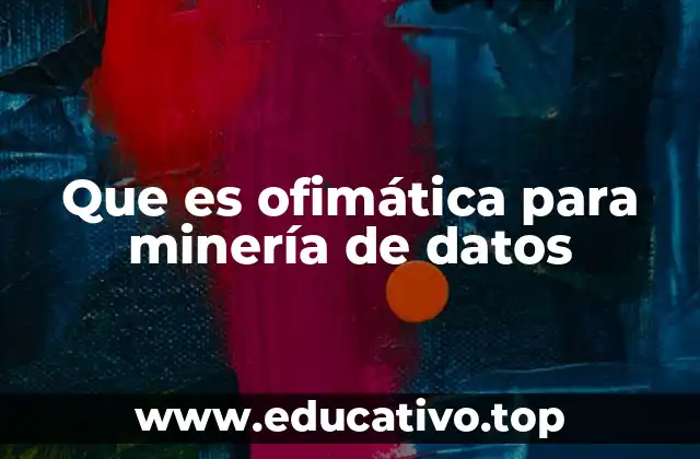 Que es ofimática para minería de datos