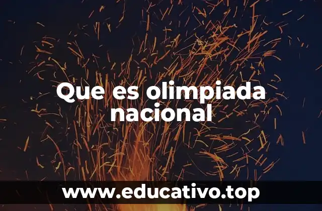 Que es olimpiada nacional